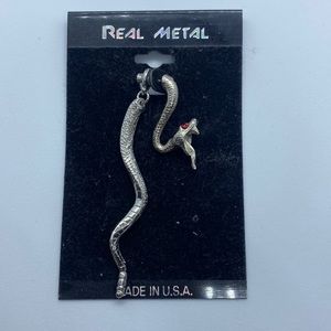 Real Metal Snake Earring (single)